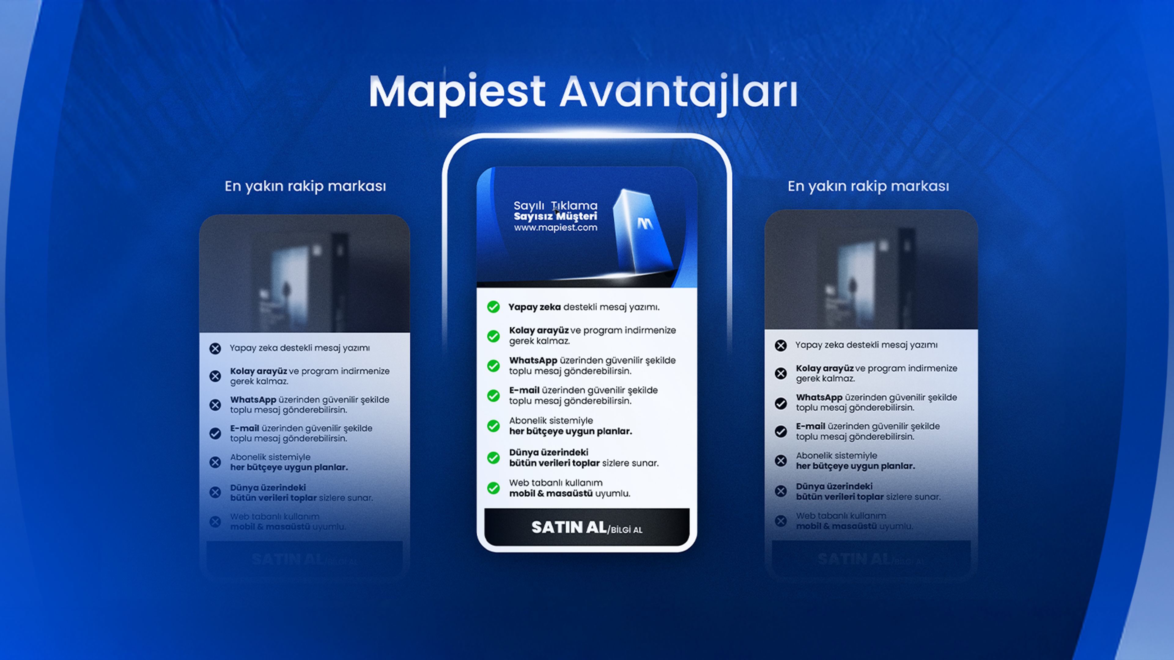 Mapiest Benefits - Rakip Karşılaştırması